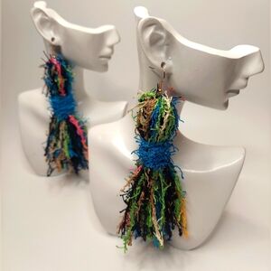 Colorful Fringe Earrings